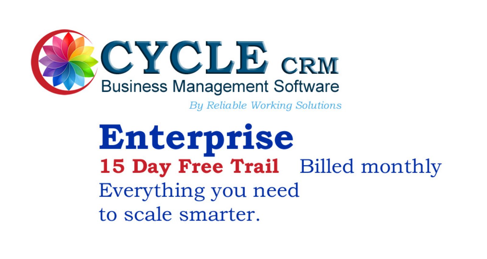Picture of Trail - 100007EM - Cycle CRM a Totally Mobile Office Solution, Enterprise 15 Day Trail Edition